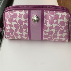Coach Leather Makeup Bag